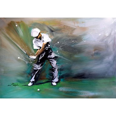 Tableau de golf : Ben Hogan par Rémi Bertoche