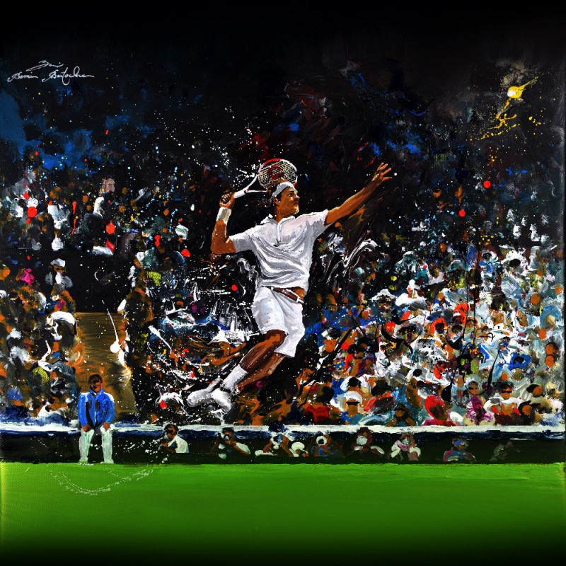 Tableau Federer Smash par Rémi Bertoche