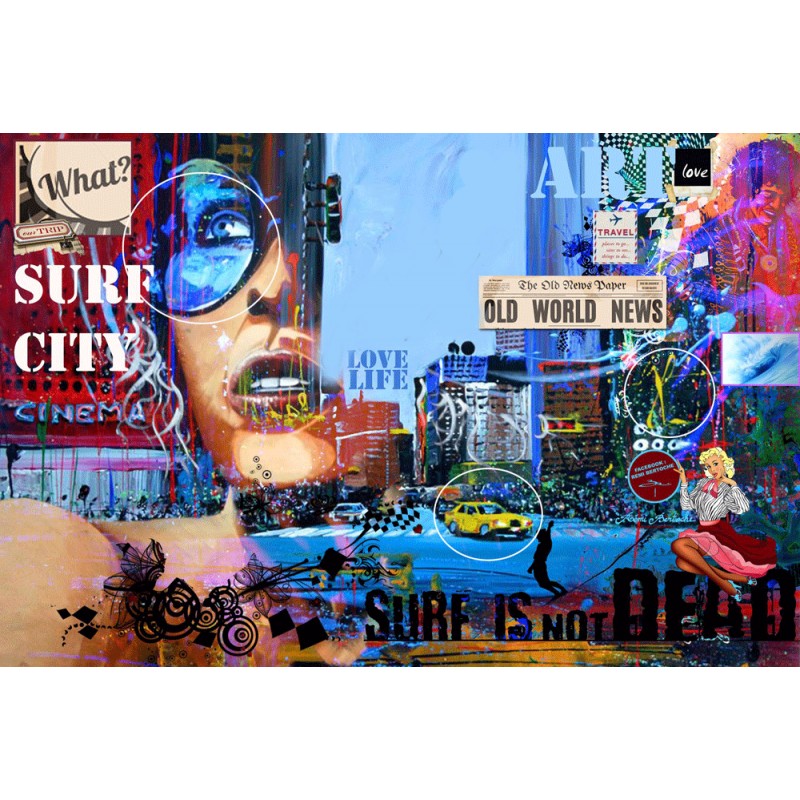 Tableau Urban surf girl par Rémi Bertoche