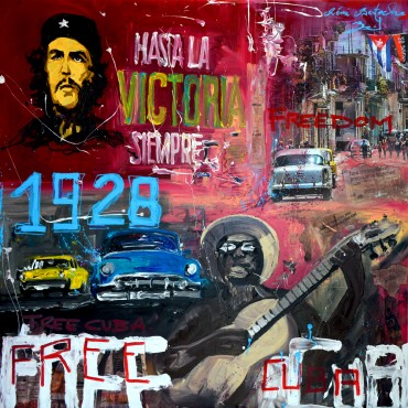 Tableau Free Cuba par Rémi Bertoche