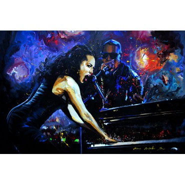 Tableau Alicia Keys et Jay-z