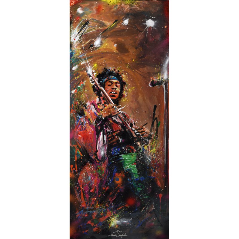 Tableau Jimi Hendrix par Rémi Bertoche