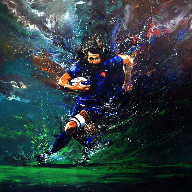 Tableau Rugby Legend par Rémi Bertoche