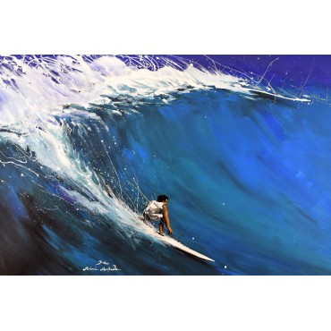 Tableau surfing classic par Rémi Bertoche