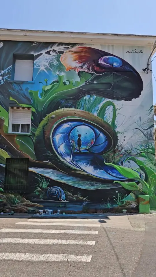 Jour 7 de la fresque monumentale à Hyères